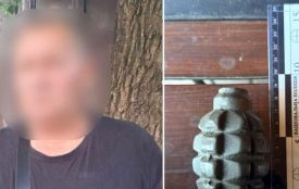 У Гречанах затримали чоловіка з гранатою