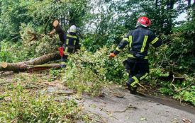 Найбільше постраждав Хмельницький: рятувальники усувають наслідки негоди в області