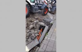 На Проскурівській виявили незаконне підключення до дощової каналізації (ВІДЕО)
