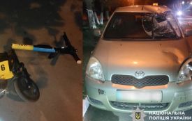 У Волочиську підліток на самокаті потрапив під колеса авто