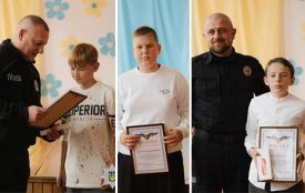 На Хмельниччині школярі виловили з річки сумку з гранатами. Їх нагородили