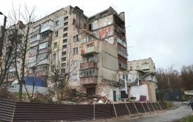 У будинку на Тернопільській, де був вибух, почали будувати саркофаг