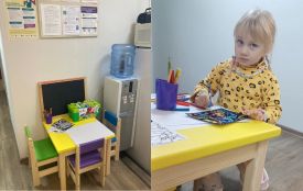 У Хмельницькому з’явився дитячий куточок у центрі соціальних служб