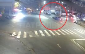 Хмельничанин дрифтував на перехресті Свободи — Зарічанська. Його оштрафували (ВІДЕО)