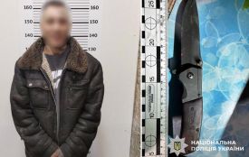 Із ножем погрожував поліцейським: на Хмельниччині затримали чоловіка