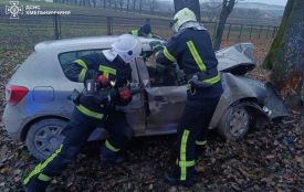 На Хмельниччині водій загинув у ДТП: авто врізалося в дерево