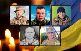 На щиті повертаються військові з Хмельниччини: Василь Кащук, Ігор Остахов, Олег Полігов, Володимир Поліщук, Василь Шинкарук