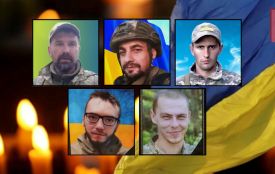 На щиті повернулися військові з Хмельниччини: Геннадій Велічко, Юрій Казмірук, Денис Можаровський, Артем Мельник, Віктор Супруненко