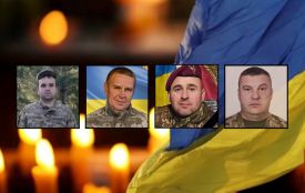 На Хмельниччині попрощались із чотирма військовими: Антонюком Вадимом, Конченком Анатолієм, Луцюком Олегом, Поліщуком Юрієм