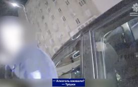 На Свободи патрульні спіймали п’яного водія (ВІДЕО)
