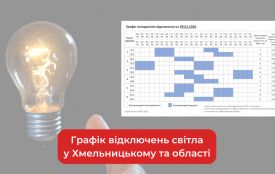 Графік погодинних відключень світла у Хмельницькому та області на 9 січня