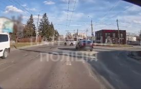 На Шухевича водій поїхав прямо не з тієї смуги. Патрульні склали протокол