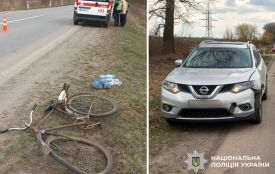 У Хмельницькому районі автівка збила велосипедиста