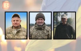 На щиті повертаються військові з Хмельниччини: Володимир Керніцький, Олександр Ткачук та Леонід Панасюк