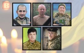 На щиті повернулось п'ятеро військових з Хмельниччини: Михайло Константінов, Андрій Назарчук, Віктор Петерчук, Віктор Сухий та Михайло Якимчук