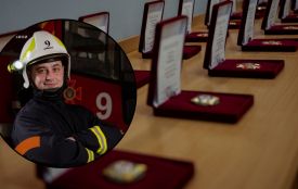 Рятувальника з Хмельниччини нагородили відзнакою Президента України