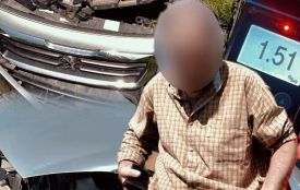 На Камʼянеччині п’яний водій злетів у кювет