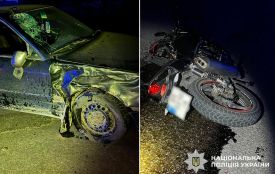 В двох ДТП на Хмельниччині травмувалися неповнолітні мотоциклісти