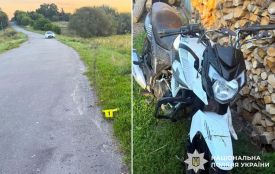 На Старокостянтинівщині 19-річний мотоцикліст з’їхав у кювет