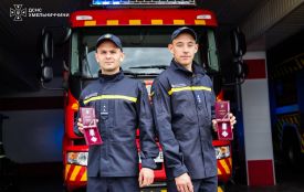 Двох рятувальників з Хмельниччини нагородили орденами «За мужність»