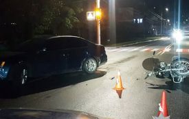 В ДТП на Бандери травмувався мотоцикліст (ВІДЕО)
